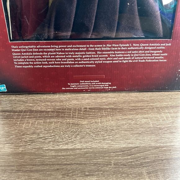 New Vintage 2000 Star Wars QUI-GON Jinn & Queen Amidala Defense of Naboo - Picture 10 of 13
